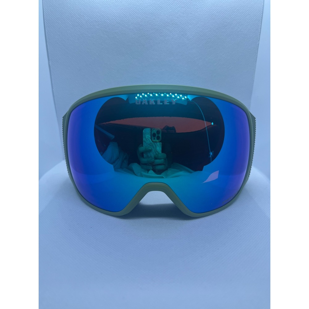 Oakley Snow Goggles Olive Green Prizm Snow Sapphire Iridium Lens
